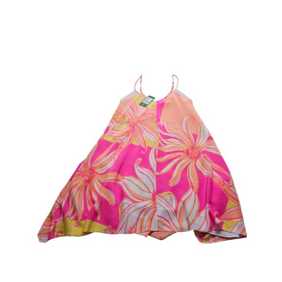 New Lilly Pulitzer Just a Splash Multicolor Spaghetti Straps Silk Clara Dress XS - Picture 8 of 11